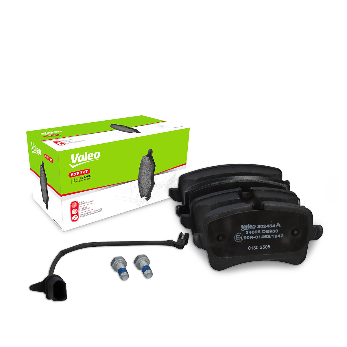Jeu de 4 plaquettes de frein VALEO ref. 302454A